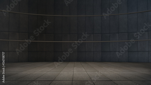 Empty room with light spot,abstract space.3D rendering 