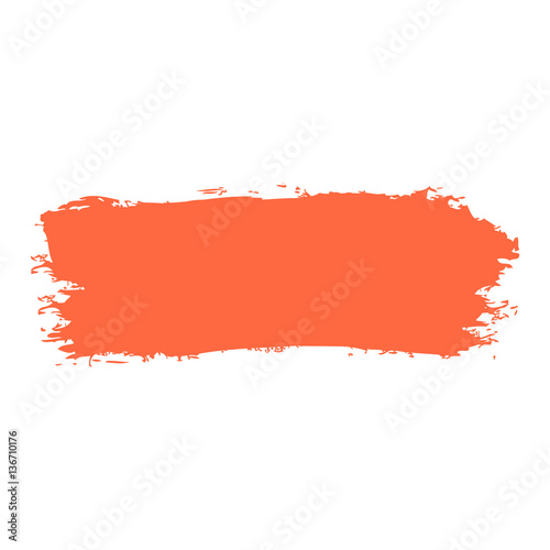 Red Paint Brush Stroke