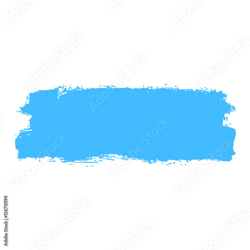 Blue Paint Brush Stroke