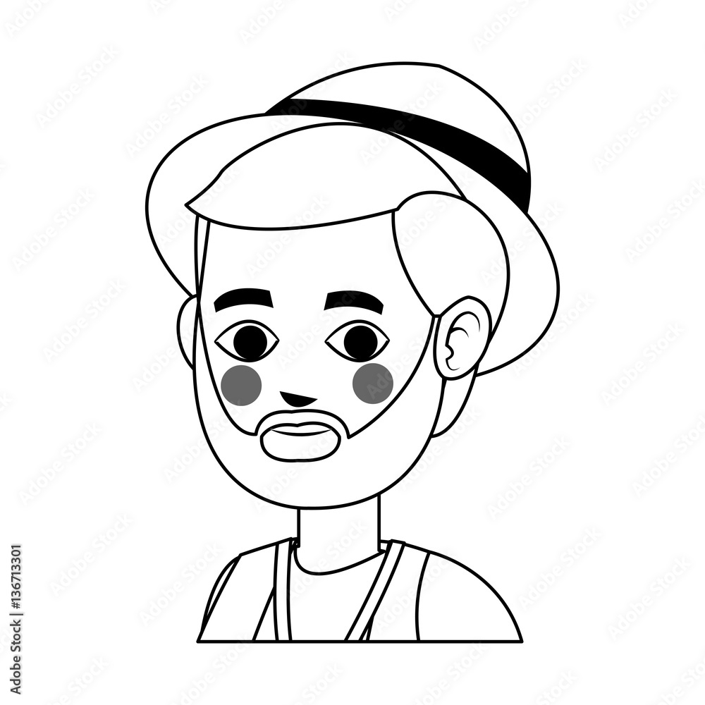 man icon over white background. people traveling concept. vector illustration man icon over white background. people traveling concept. vector illustration