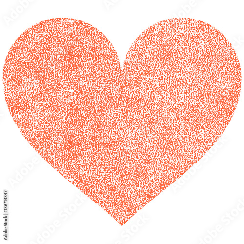 Heart Shape with Paint Texture