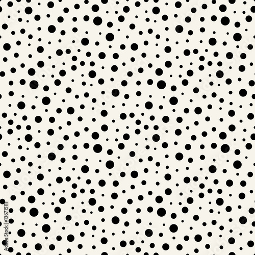 abstract geometric black and white vector dots pattern