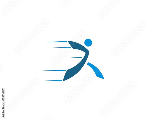 Running man logo
