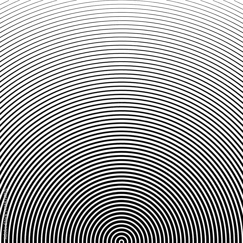 Vector abstract halftone black background. Gradient retro line pattern design. Monochrome graphic