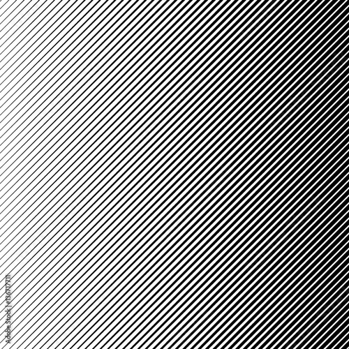 Vector abstract halftone black background. Gradient retro line pattern design. Monochrome graphic