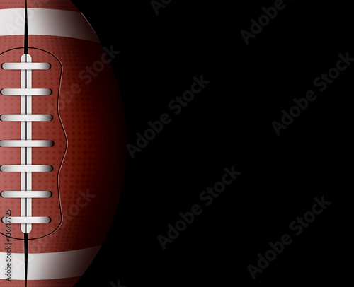 Vector rugby ball background. Football sport game competition. Leather ball equipment illustration. Rugby team players list