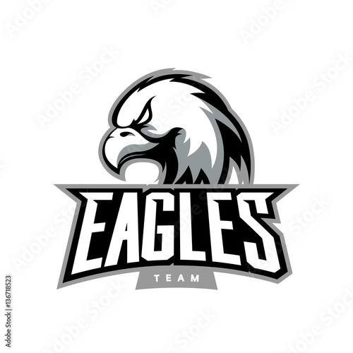 Furious eagle sport vector logo concept isolated on dark background. Web infographic professional team pictogram.
Premium quality wild bird t-shirt tee print illustration.