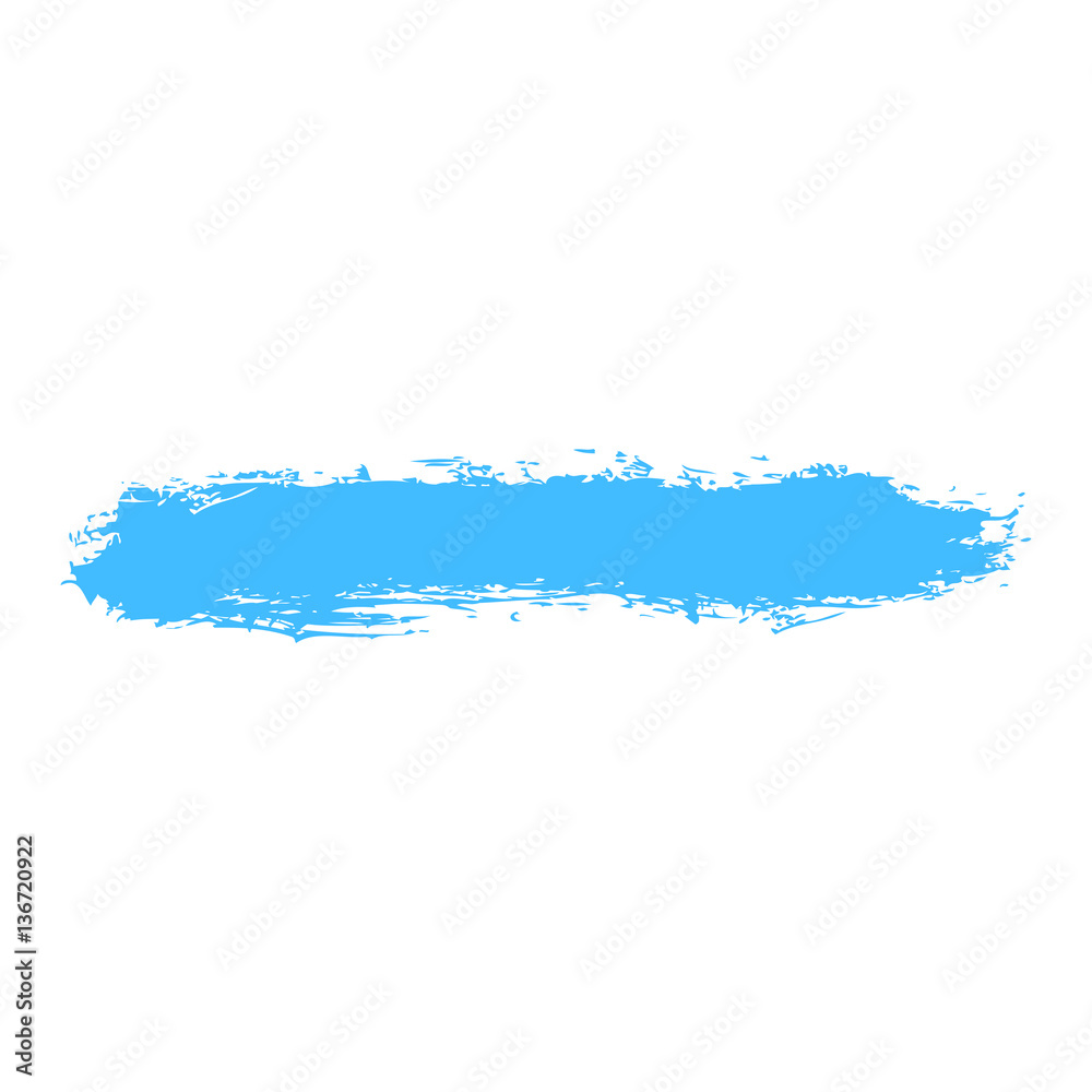 Obraz premium Blue Paint Brush Stroke
