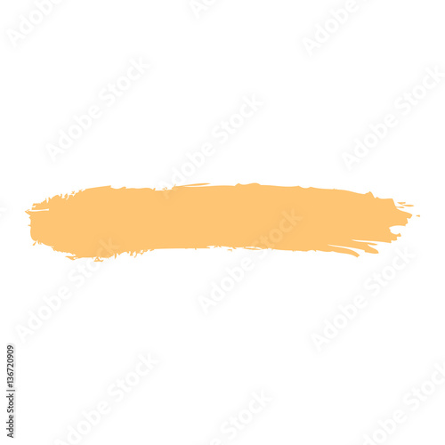 Yellow Paint Brushstroke