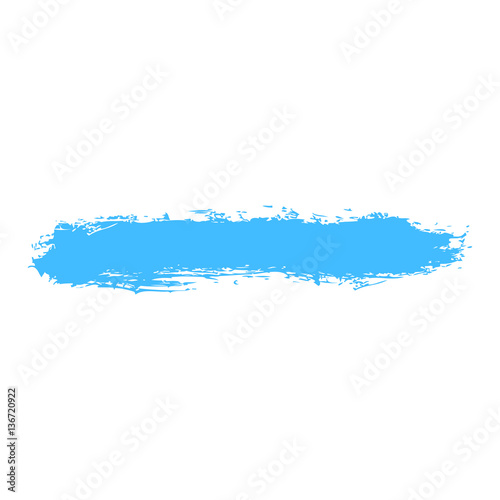 Blue Paint Brush Stroke