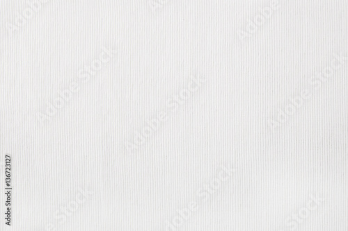 White velvet material background. Striped texture top view.