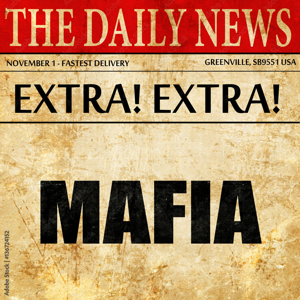 mafia, article text in newspaper