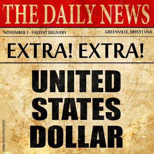 Wallpaper Mural united states dollar, article text in newspaper Torontodigital.ca