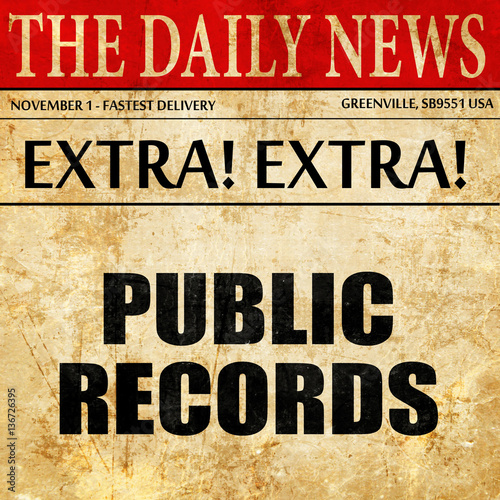 Wallpaper Mural public records, article text in newspaper Torontodigital.ca