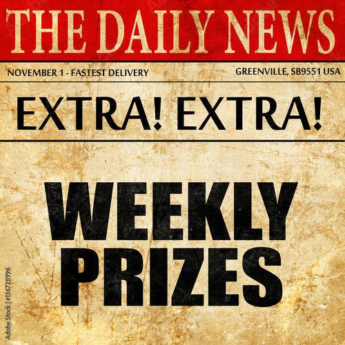 Wallpaper Mural weekly prizes, article text in newspaper Torontodigital.ca