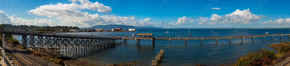 Panorama of the Pier at Bellingham, Washinton
