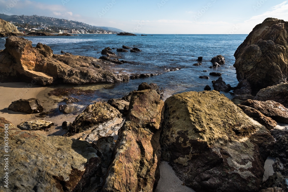 Rock Outcropping on Laguna Beach, California