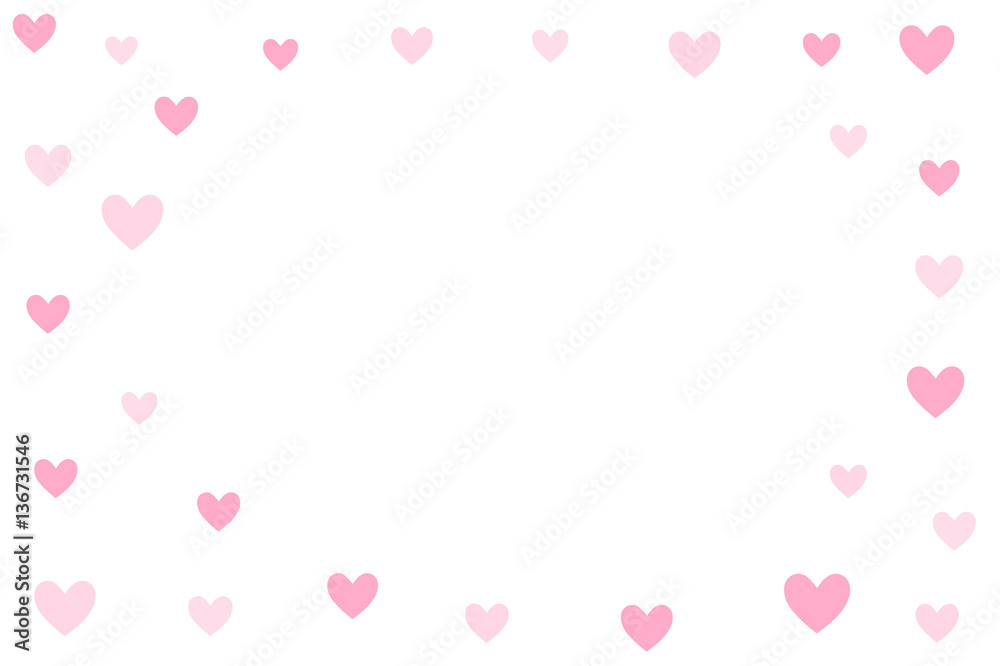 Valentine's day background. Holiday white and pink style card design concept. Vector illusiration