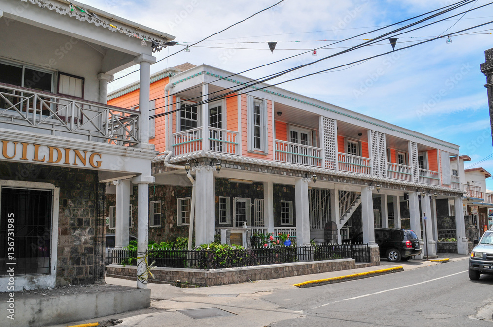 Caribbean, island of Nevis, Charlestown