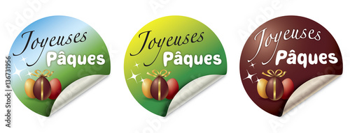 JOYEUSES PÂQUES ÉTIQUETTE