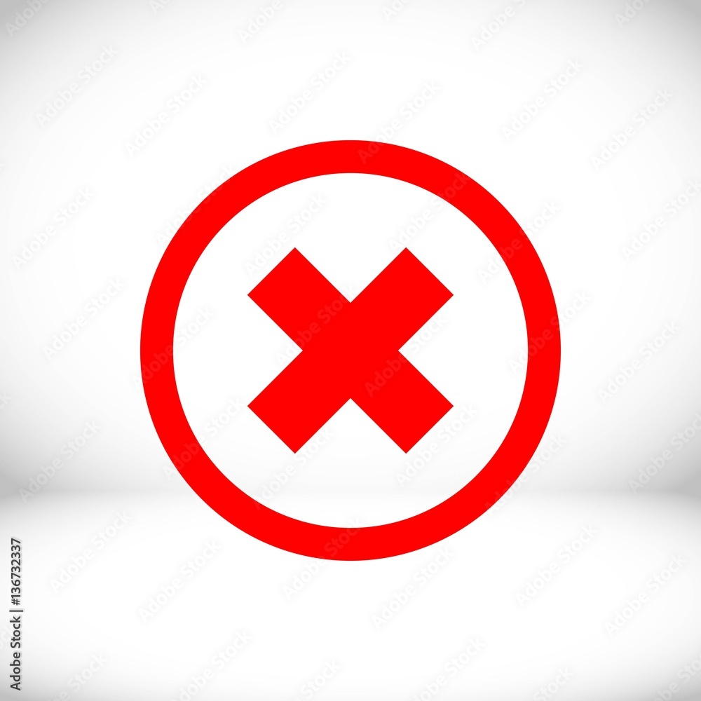 delete icon stock vector illustration flat design delete icon stock vector illustration flat design