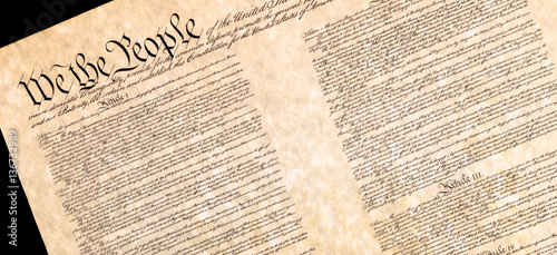 Preamble of the Constitution of the United States photo