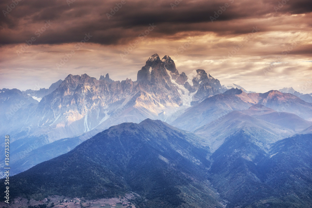 Rocky Mountains in Georgia. Europe