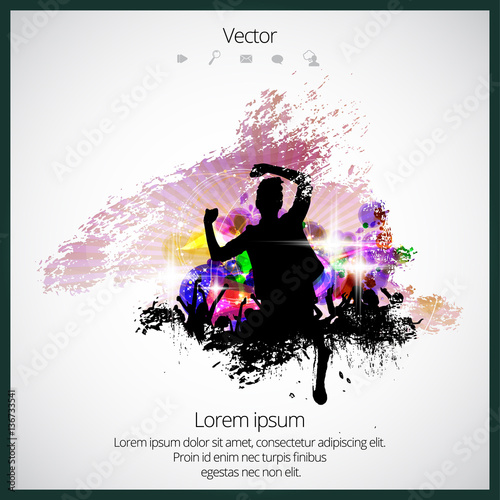 Music background ready for poster or banner, vector