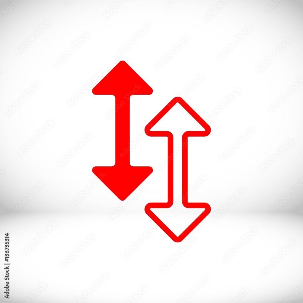 arrow icon stock vector illustration flat design arrow icon stock vector illustration flat design