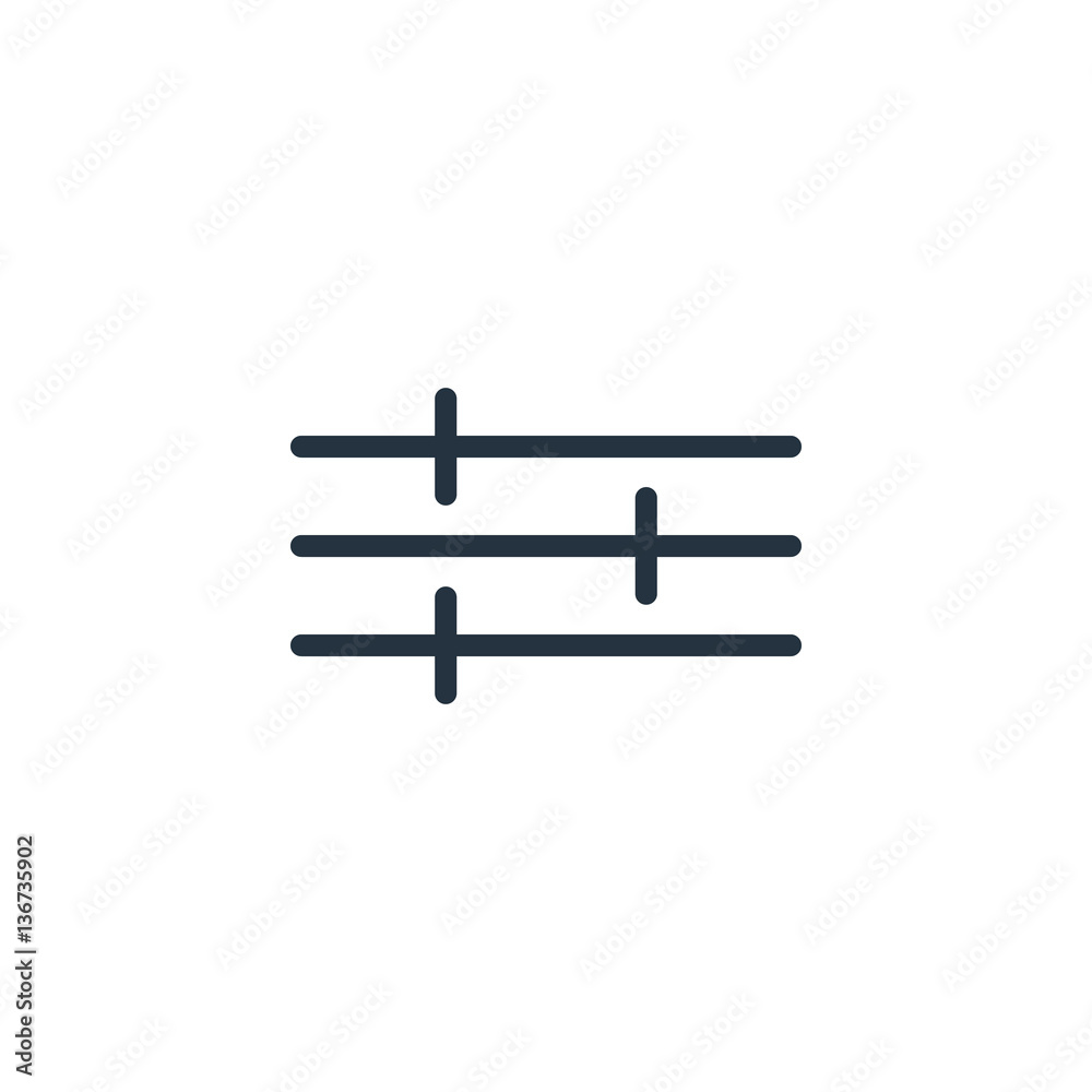 equalizer thin line icon set on white background, audio, music, flat, minimalistic equalizer thin line icon set on white background, audio, music, flat, minimalistic