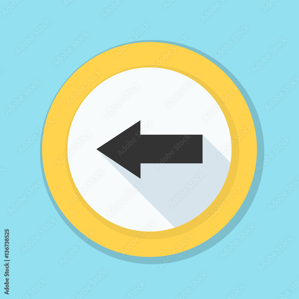 Left Arrow Sign illustration Left Arrow Sign illustration
