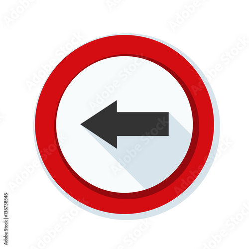 Free Download Left Arrow Sign illustration - GFXLoad