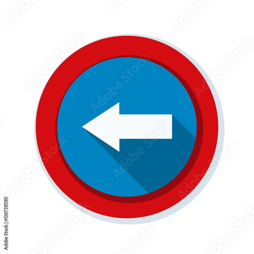 Free Download Left Arrow Sign illustration - GFXLoad