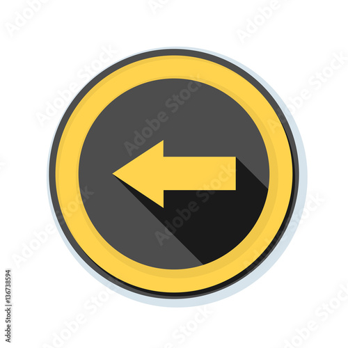 Left Arrow Sign illustration