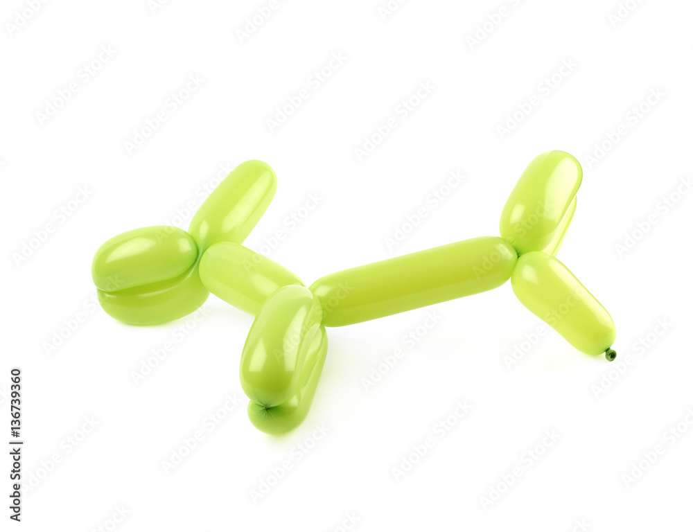 Puppy made of modelling balloon Puppy made of modelling balloon