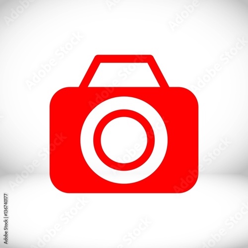 camera icon stock vector illustration flat design