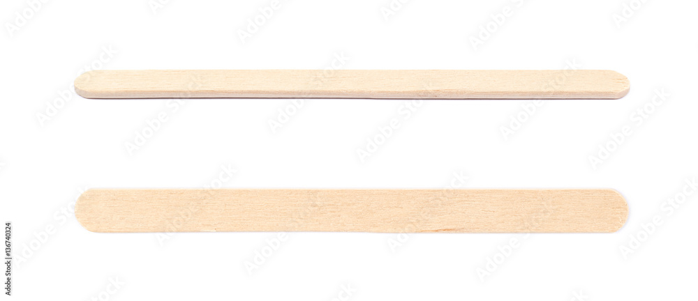 Medical test wooden stick isolated Medical test wooden stick isolated