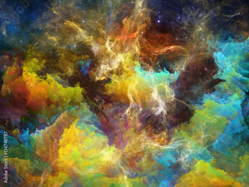 Colorful Space Nebula