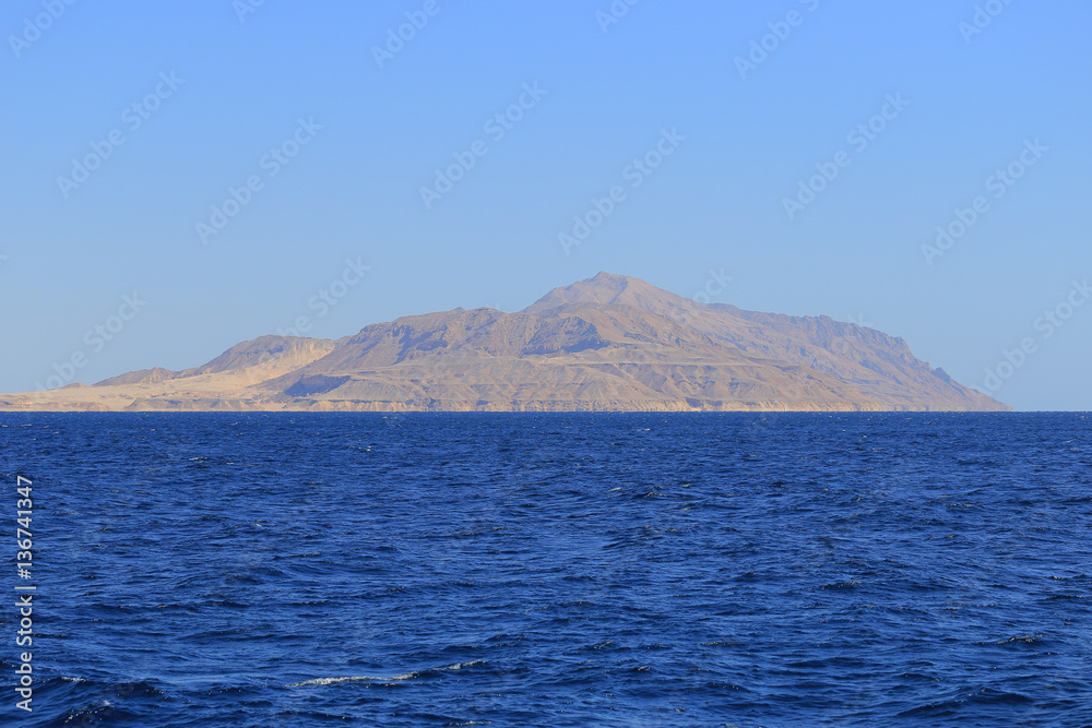 Red sea and Tiran island
