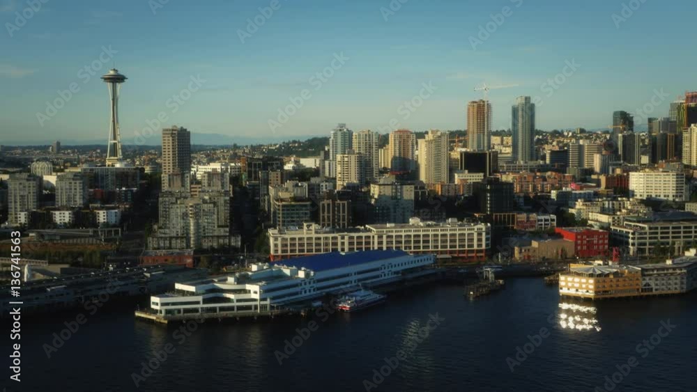 Seattle Waterfront aerial view