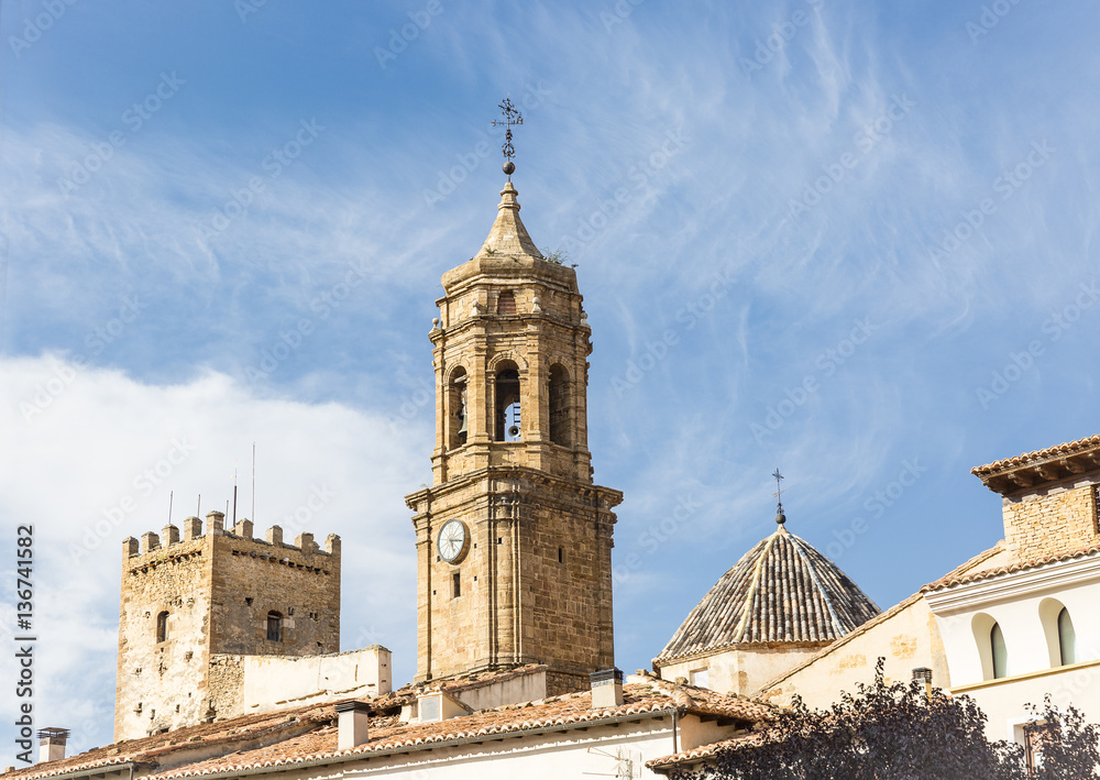 parish church in Iglesuela del Cid, province of Teruel, Aragon, Spain
