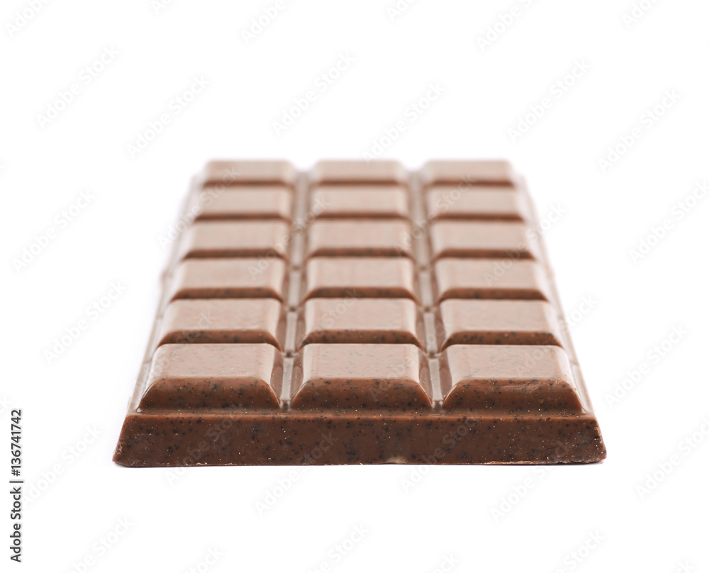 Single chocolate bar isolated Single chocolate bar isolated