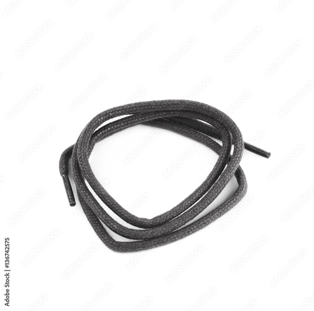 Single shoe lace string folded Single shoe lace string folded