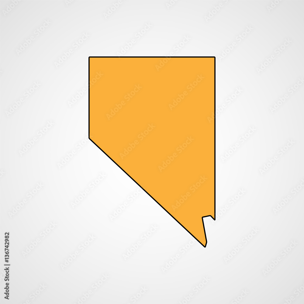 Nevada map. Vector Nevada map. Vector