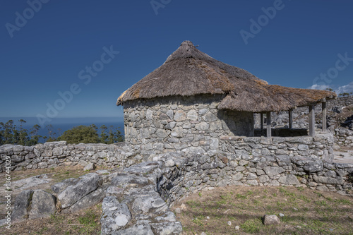 Historical restored celtic house in Santa Tecla mountain (A Guarda, Galicia, Spain) near Spain -Portugal border