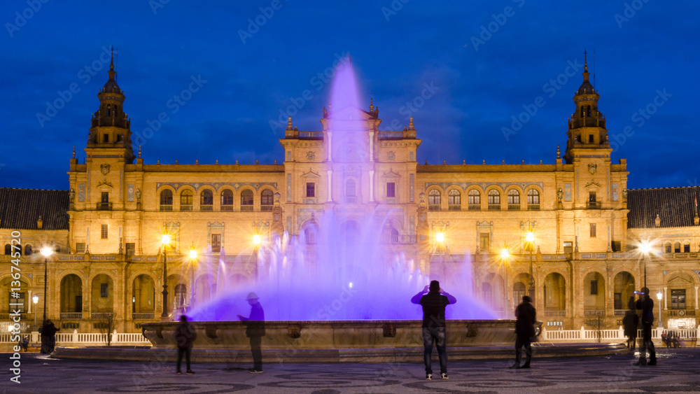 Fototapeta premium Seville square of Spain