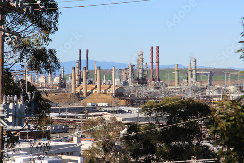Powerlines and Oil Refinery