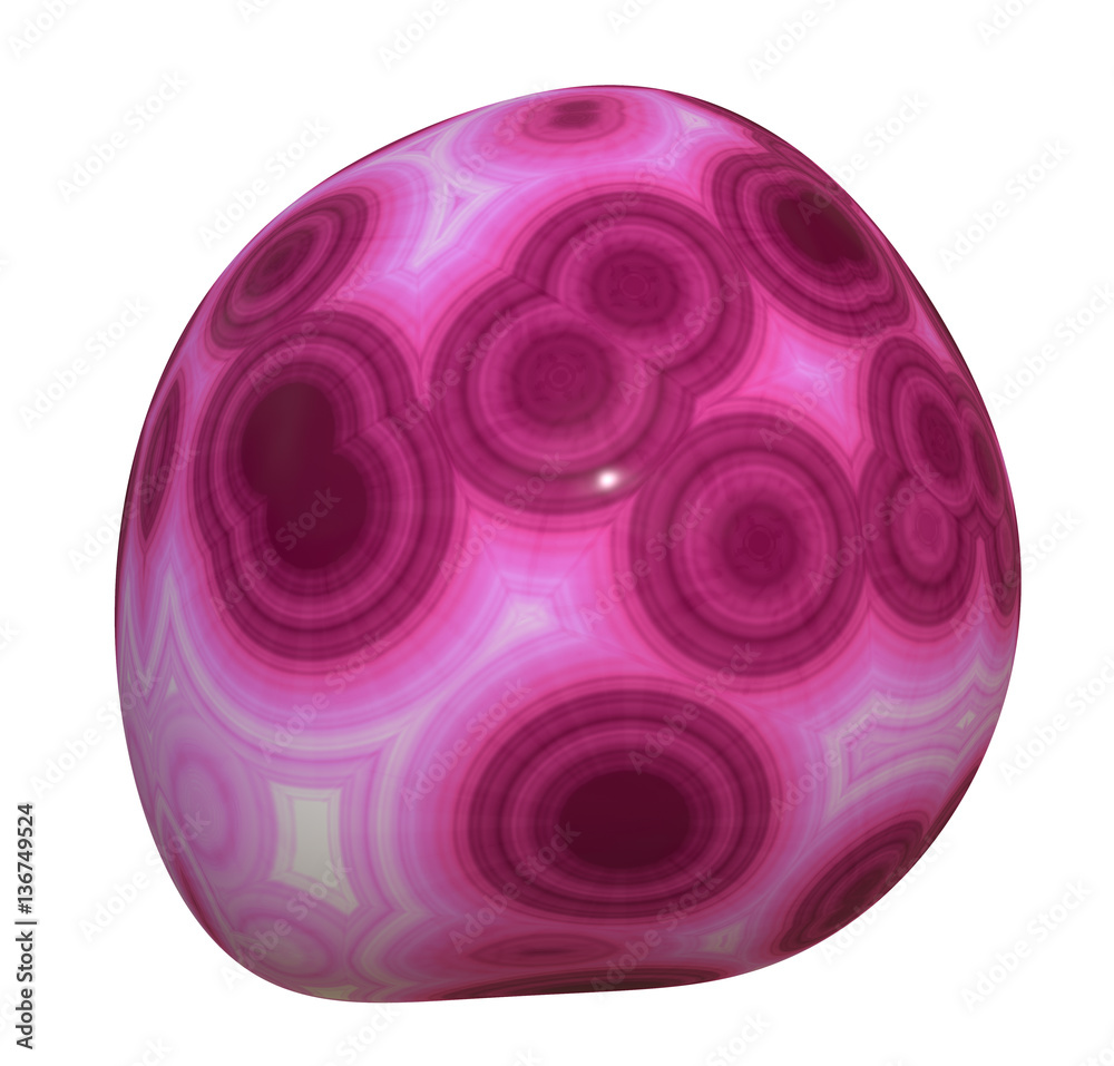 Polished Rhodonite Pebble Polished Rhodonite Pebble
