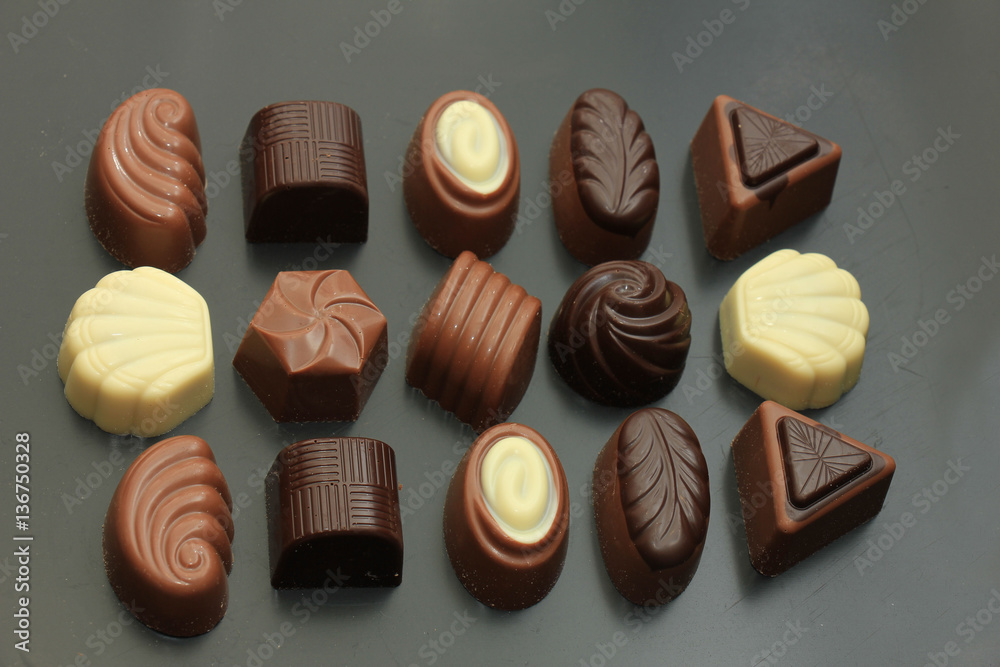 Different sorts of chocolates Different sorts of chocolates