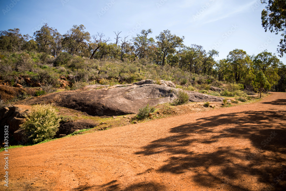 Rock landscape landscape in John Forrest National park Rock landscape landscape in John Forrest National park